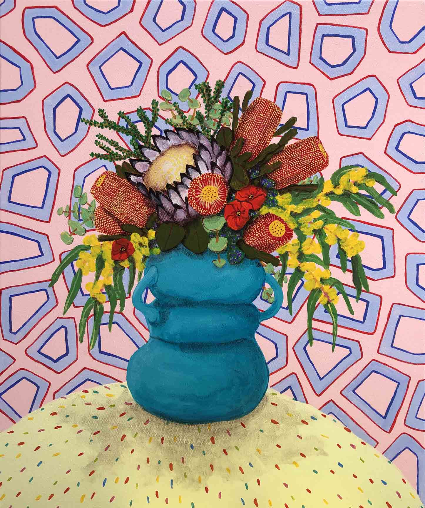 Wild Flower in Curvy Vase